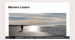 Desktop Screenshot of marianolozano.com